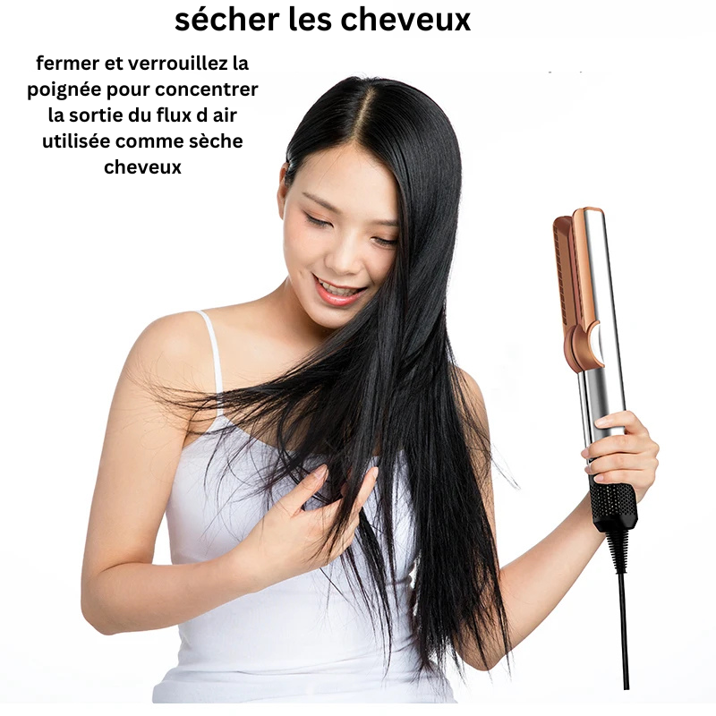 sèche-cheveux et lisseur pro 2 en 1