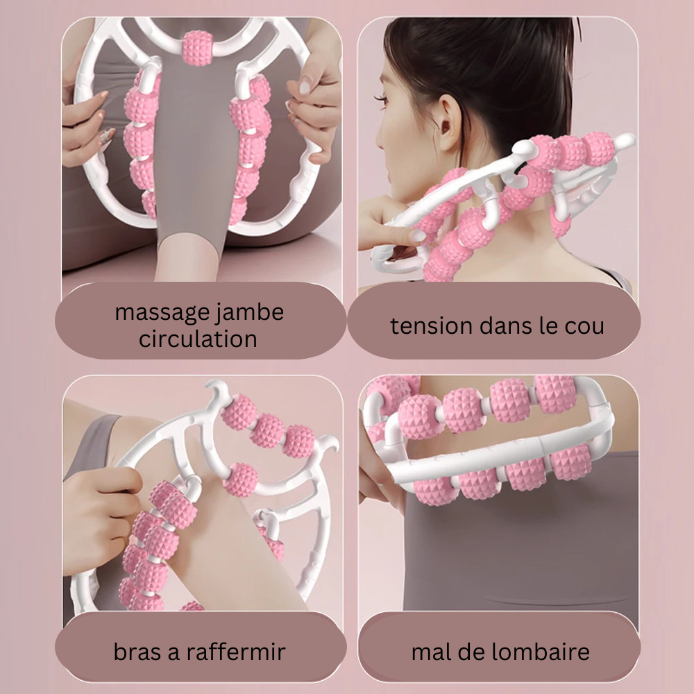 rouleau de massage anti cellulite a 20 billes