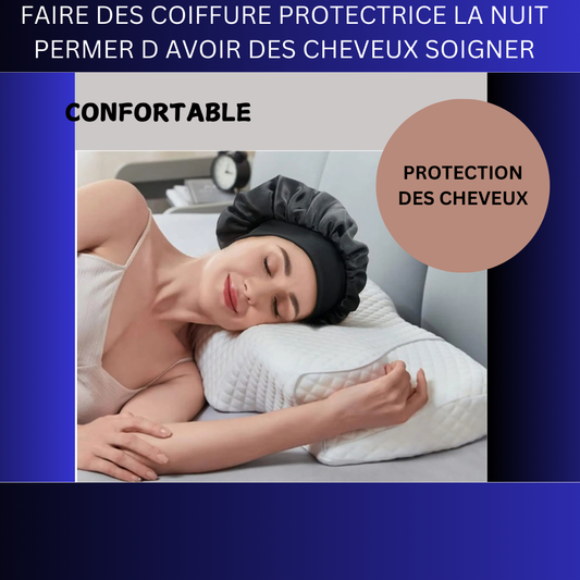 bonnet de nuit en satin